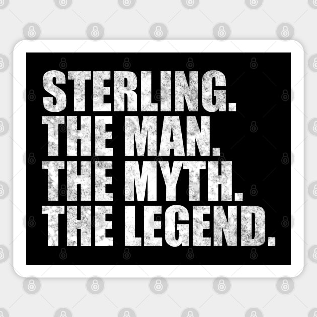 Sterling Legend Sterling Name Sterling given name Magnet by TeeLogic